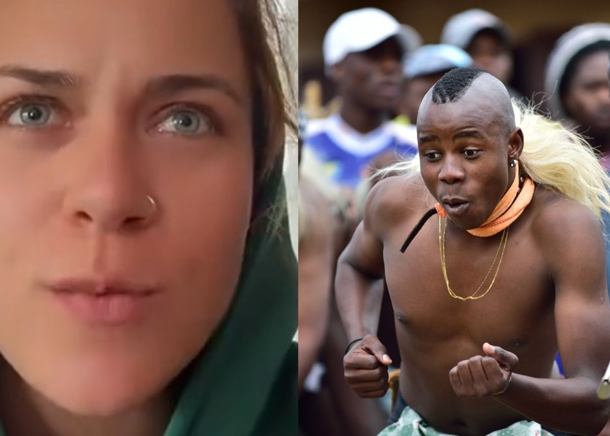 WATCH: Viral video of a white woman praising Zulu men captivates Mzansi