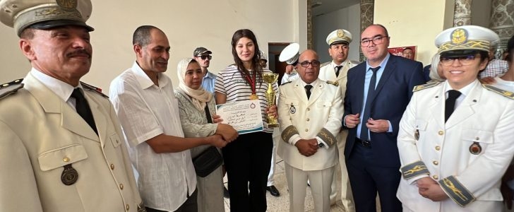 باشا المدينة يستقبل بطلة المغرب في التايكواندو ابنة تيفلت خديجة لمدردر