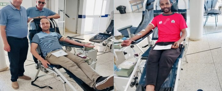 حملة ناجحة للتبرع بالدم بمستشفى القرب بتيفلت