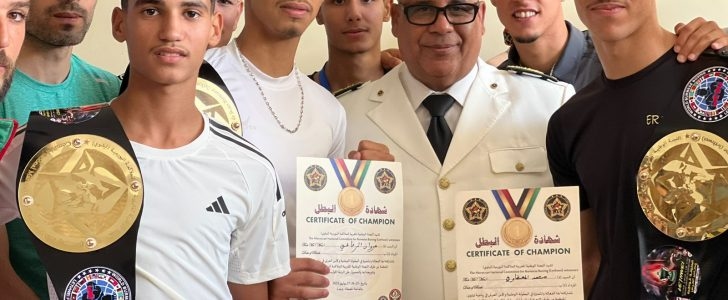 باشا مدينة تيفلت ينظم حفل استقبال على شرف البطلات والأبطال المتوجين بلقب كأس العرش في الملاكمة البورمية.