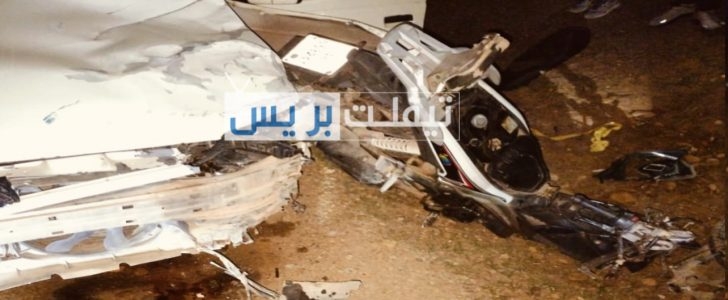 ‎بالصورة وفاة سائق دراجة نارية صدمته سيارة بالطريق الرابطة بين مركز جماعة عين الجوهرة وجمعة بوخلخال