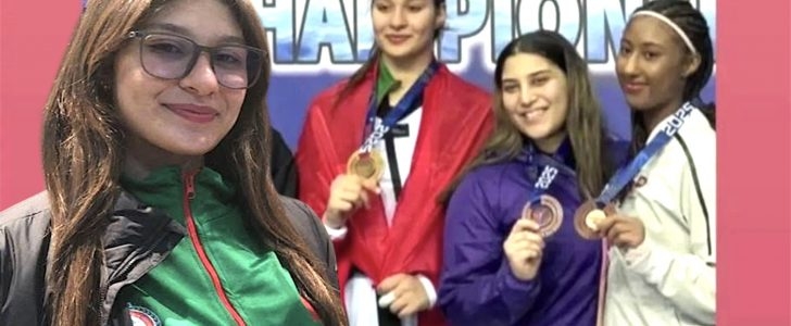 ابنة مدينة تيفلت البطلة خديجة لمدردر تتوج بلقب بطولة كأس العرب للتايكواندو