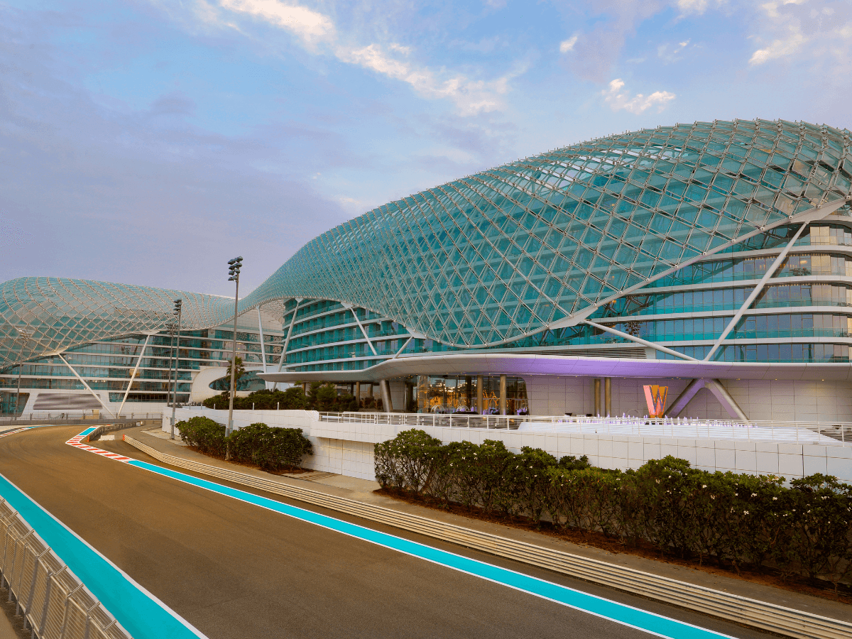 The iconic W hotel Abu Dhabi is now doing F1 race viewings