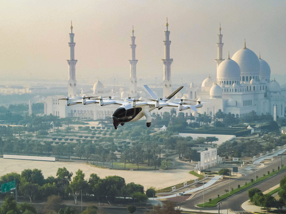 The Abu Dhabi flying taxis have started testing in the UAE