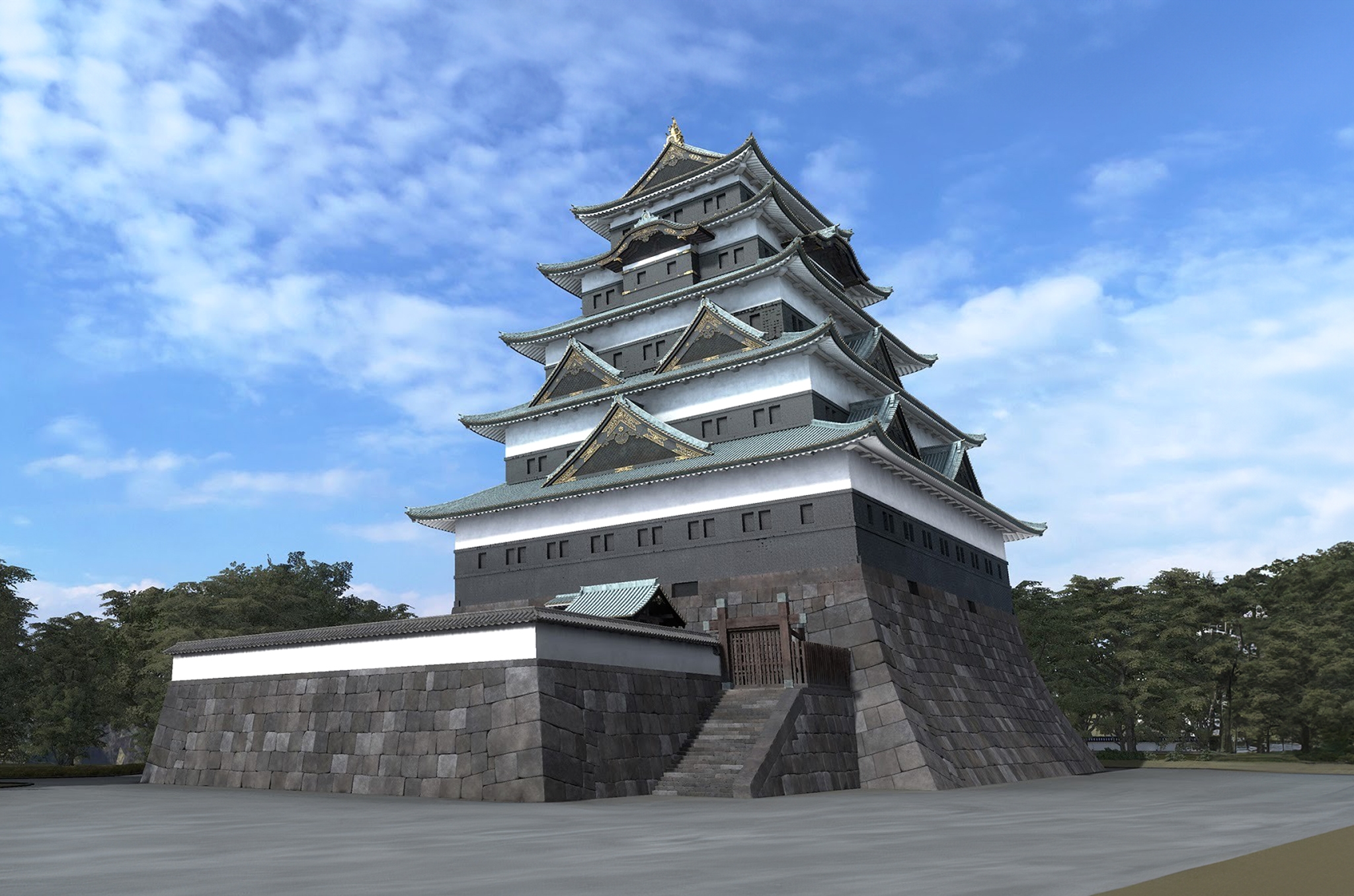 Efforts To Reconstruct Edo Castle Tower Keep Enter 18th Year
