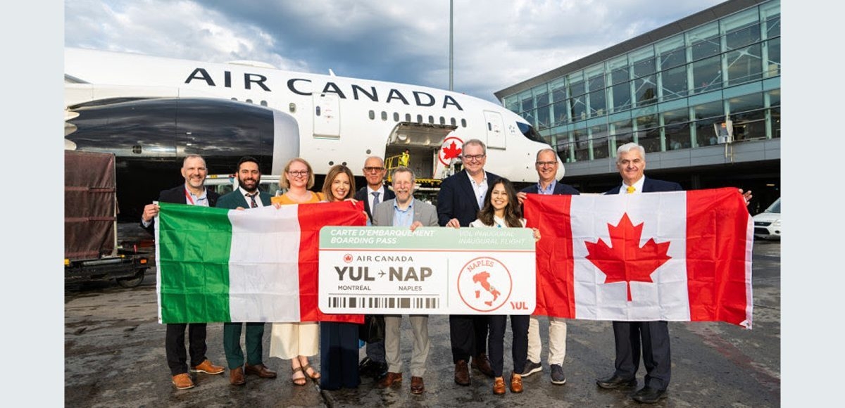 Air Canada inaugurates flights to Naples, Italy