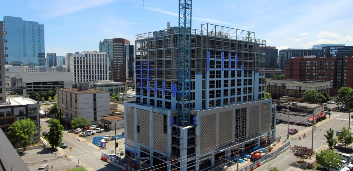 Tempo by Hilton Nashville/Midtown celebrates topping out milestone