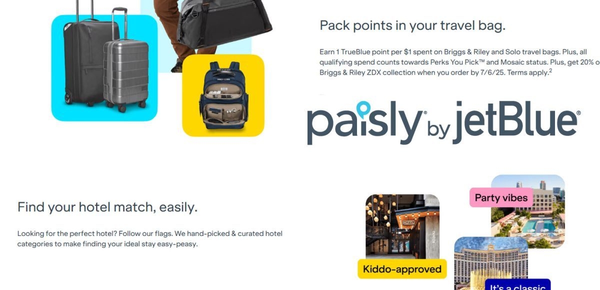 JetBlue Travel Products relaunches as Paisly, LLC