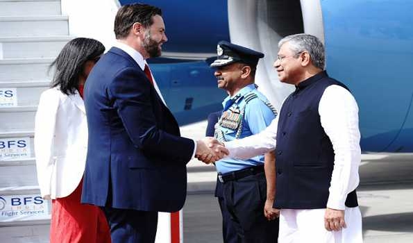 US Vice President JD Vance, Second Lady Usha Vance arrive in India