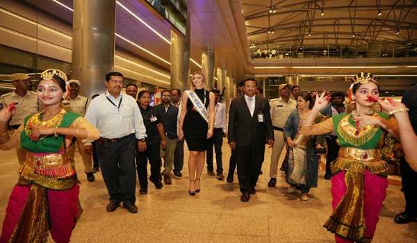 Telangana Govt extends grand traditional welcome to Miss France and Miss World officials