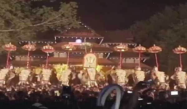 Thrisssur Pooram kicks off with splendour