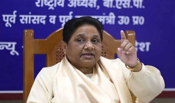 Country awaiting BJP's action on MP minister: Mayawati