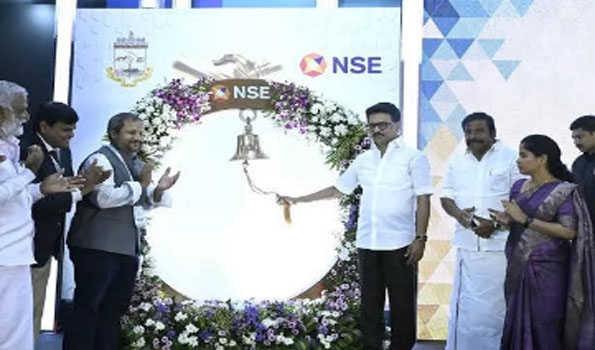 Stalin rings traditional bell to mark listing of GCC Municipal Bonds in NSE