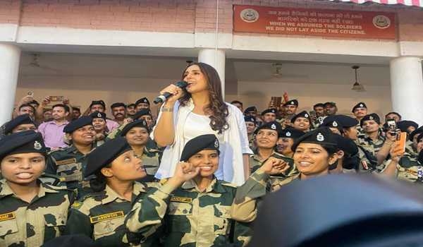 Operation Sindoor: Bollywood actress Huma Qureshi meets border dwellers, lauds BSF women troops