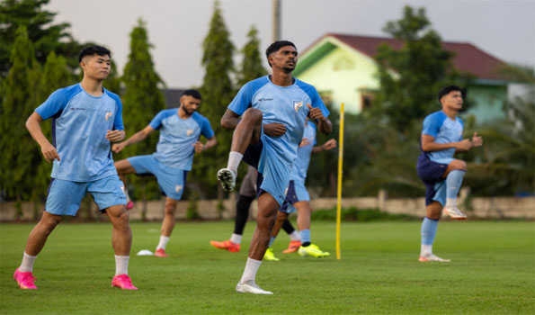 Indian men's national Football team reaches Thailand for friendly match