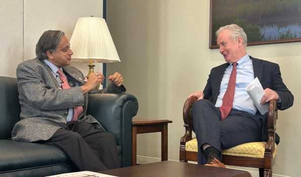 Delegation led by Shashi Tharoor meets US Deputy Secy of State Christopher Landau, other officials