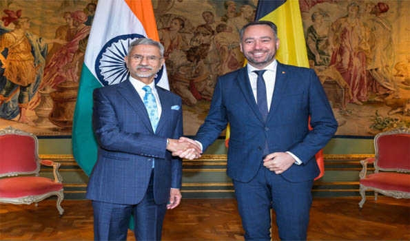 EAM in Brussels, holds talks with Belgium DPM and FM Maxime Prevot