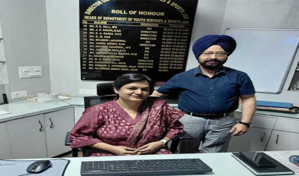 Anuradha replaces Rajinder Tara as new DG J&K Youth Services