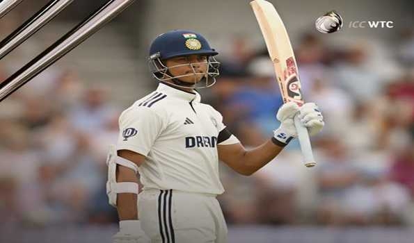 Yashasvi Jaiswal powers India to 215/2 at Tea