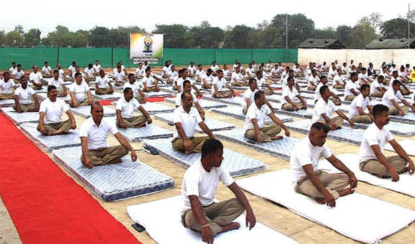 Punjab BSF celebrates Yoga day at JCP Attari