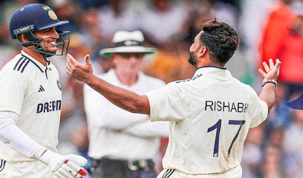 Gill-Pant stand power India past 450, but Eng hit back