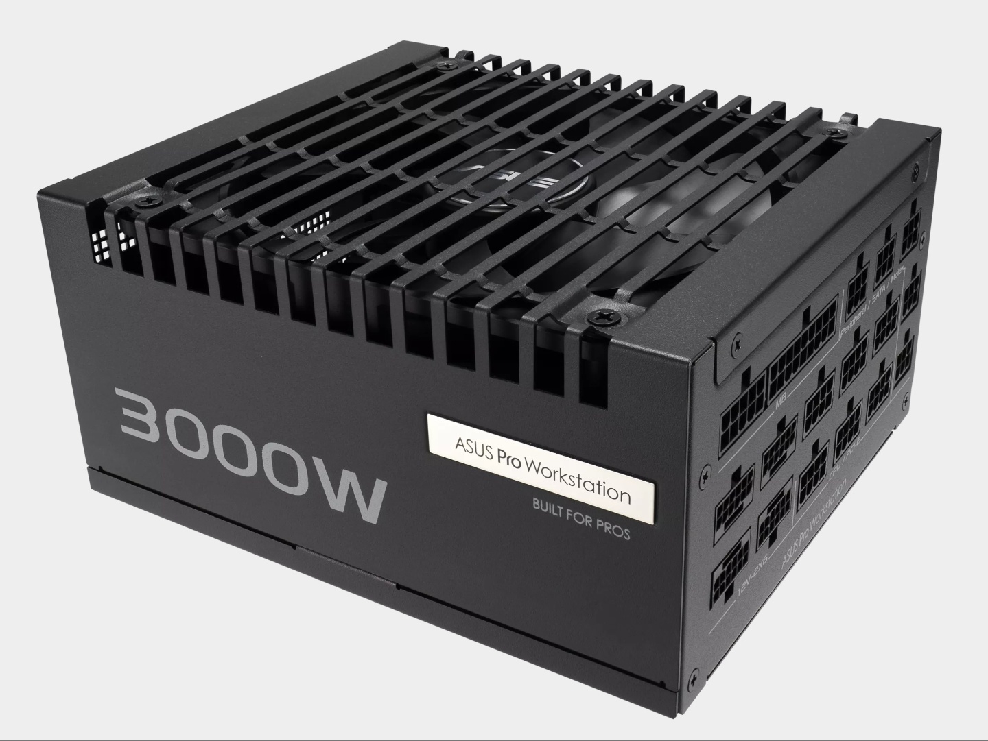 Asus تكشف عن مزود طاقة Pro WS 3000W Platinum بتبريد متطور وضمان 10 سنوات #Computex2025