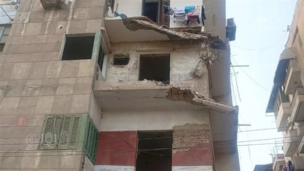 انهيار شرفة منزل دون وقوع إصابات في الإسماعيلية