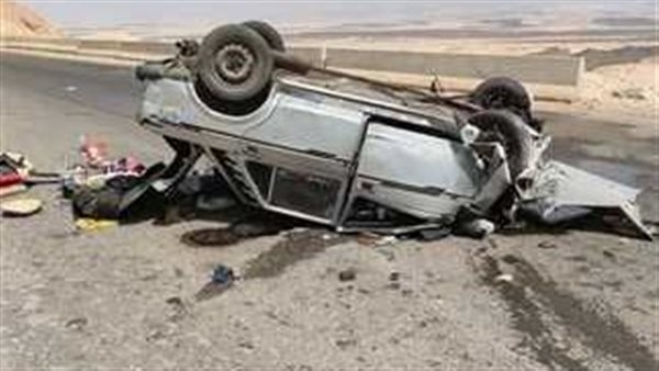 إصابة شخص في انقلاب سيارة ملاكي بطريق السويس الصحراوي