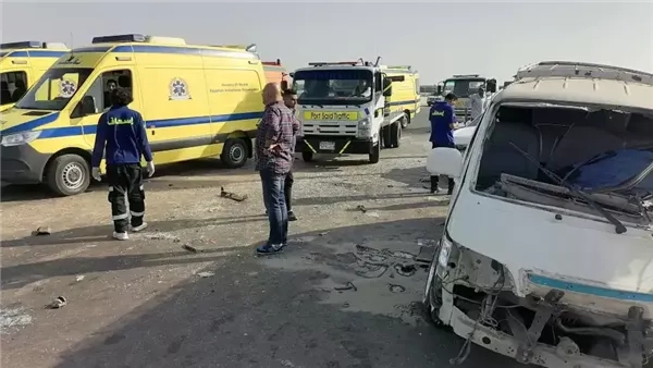 مصرع وإصابة 5 أشخاص في حادث تصادم بالبحيرة
