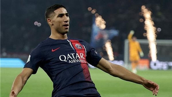 حكيمي يتصدر قائمة باريس سان جيرمان لمباراة التتويج بالدوري الفرنسي