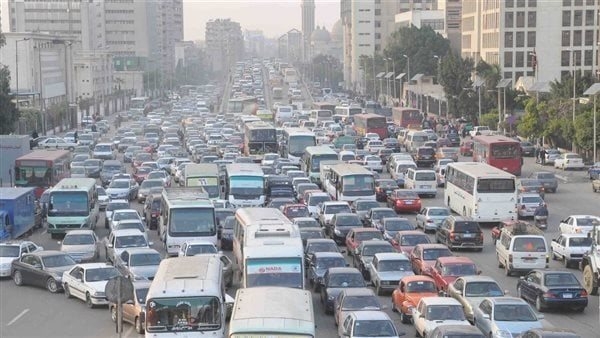 حالة الطرق اليوم، كثافة مرورية بالطريق الدائري ومحور صلاح سالم وكوبرى أكتوبر