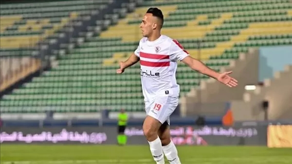 ناصر منسي يسجل هدف الزمالك الأول في مرمى البنك الأهلي بعد 30 ثانية