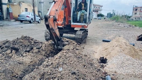 لخدمة 5000 نسمة، تركيب خط مياه جديد في كفر الشيخ