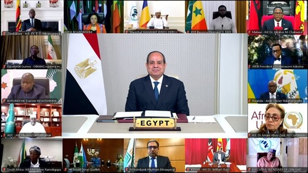 السيسي لرؤساء النيباد: تعاني قارتنا من صعوبات جمة تتجلى في استمرار النزاعات المسلحة وتزايد التهديدات الإرهابية.. قطعنا شوطًا في الصحة وتوفير الفرص في التعليم