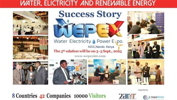 12 دولة تشارك في معرض WEPEX الدولي للكهرباء والمياه والطاقة المتجددة بكينيا