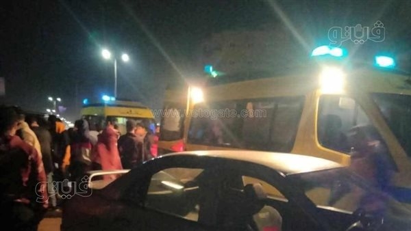 ننشر أسماء الـ 7 مصابين بحادث تصادم 4 سيارات على كوبري سملا بطريق طنطا