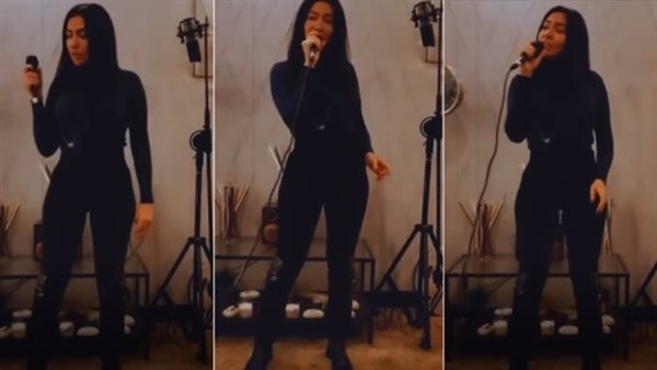 ظهرت بالأسود في عيد الحب، ميرهان حسين تعيد تقديم أغنية "حبيبي غاب" لهشام نور (فيديو)
