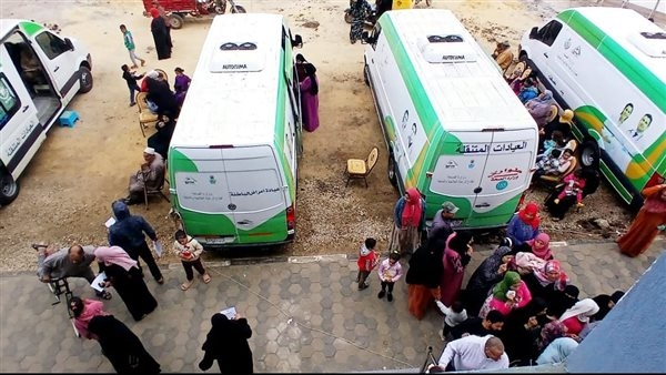إطلاق 11 قافلة طبية ضمن مبادرة رئيس الجمهورية حياة كريمة، اليوم