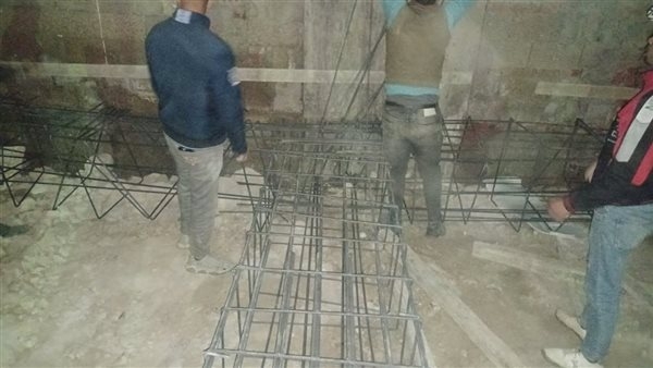 حملة مكبرة لإيقاف أعمال بناء مخالف بالمنتزة فى الإسكندرية