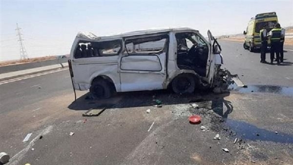أسماء ضحايا حادث ميكروباص صحراوي المنيا