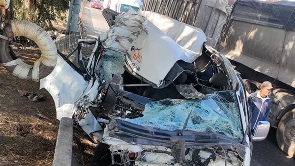 إصابة 6 أشخاص في انقلاب ميكروباص بالعجوزة
