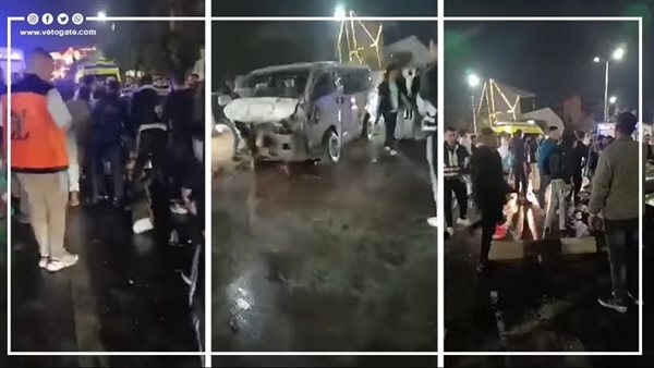 العربيات اتعجنت، الدفع بسيارات إسعاف لنقل مصابي ووفيات حادث طريق صلاح سالم (فيديو)