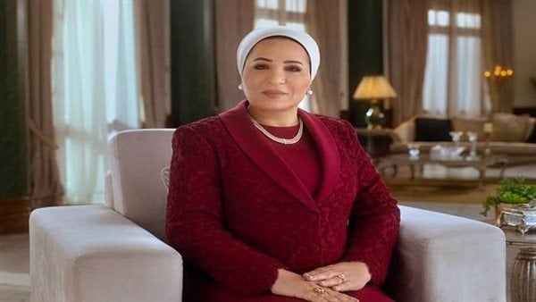 قرينة السيسي توجه الهلال الأحمر بسرعة تقديم الدعم النفسي والمادي لأهالي ضحايا حادث المنوفية