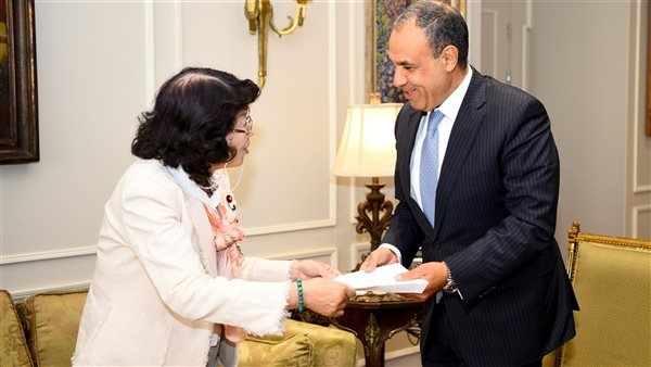 تفاصيل لقاء وزير الخارجية بعضو مجلس النواب الياباني
