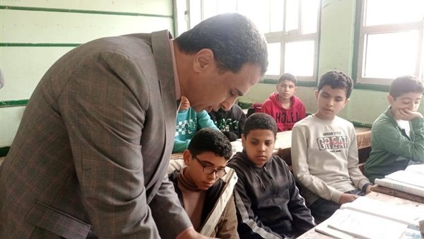 جولة تفقدية على المدارس لوكيل تعليم كفر الشيخ ومدير إدارة بيلا