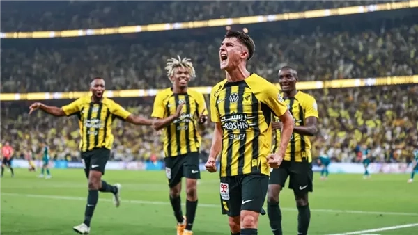 الدوري السعودي، اتحاد جدة يتقدم على الشباب 2-1 في الشوط الأول