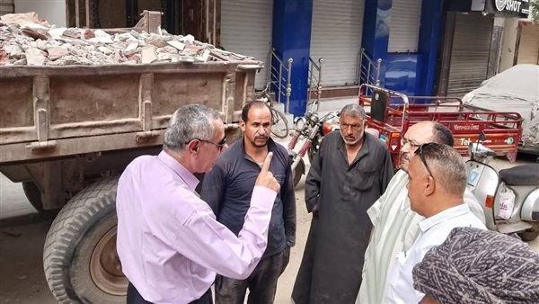ضبط جرار محمل بالمخلفات الصلبة بدون ترخيص في المنصورة