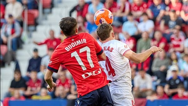 الدوري الإسباني، أوساسونا يتقدم على إشبيلية 1-0 في الشوط الأول
