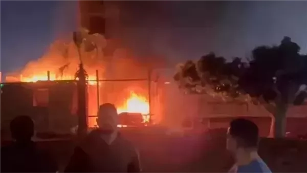 2 مليون حجم خسائر حريق مخزن خردة بالجيزة
