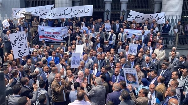 اليوم، وقفة احتجاجية للمحامين على مستوى الجمهورية اعتراضًا على الرسوم القضائية